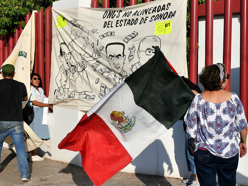 Manifestación en Sonora