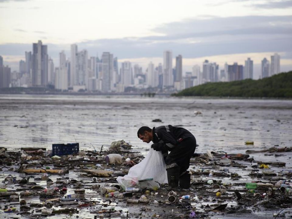 Basura en el océano