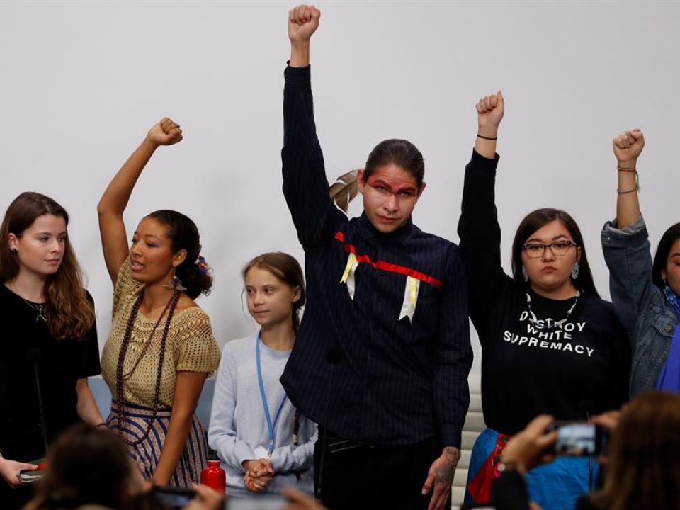 Activistas en la COP25