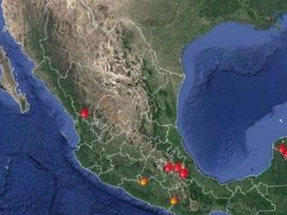 Mapa de incendios conafor