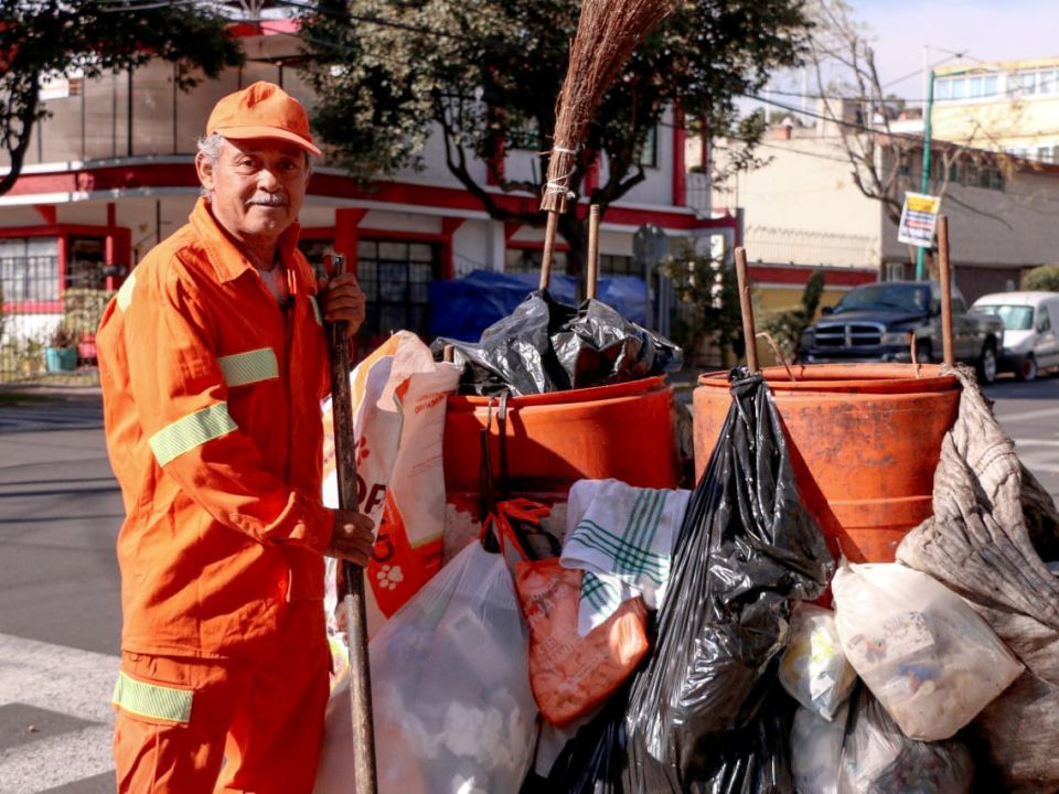 Trabajador de limpia