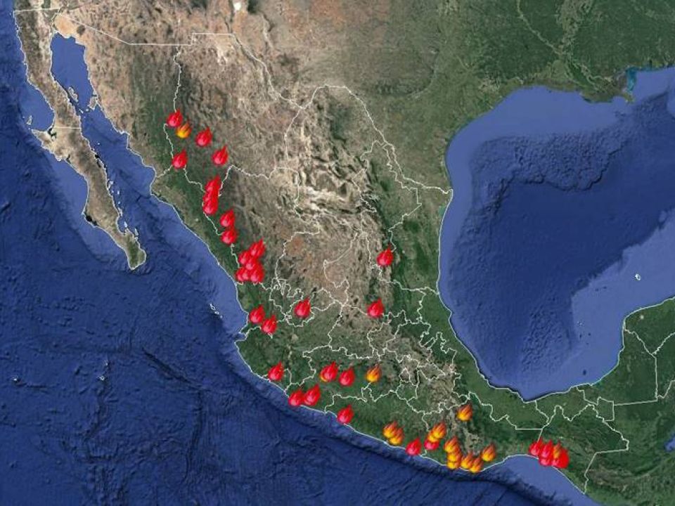 Incendios en México