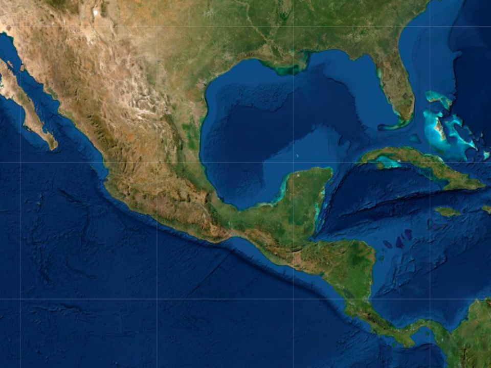 Mapa México y Centroamérica