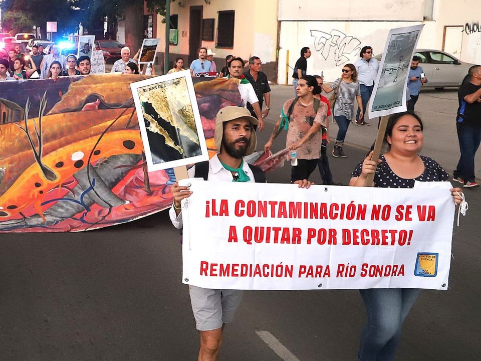 Manifestación en Sonora