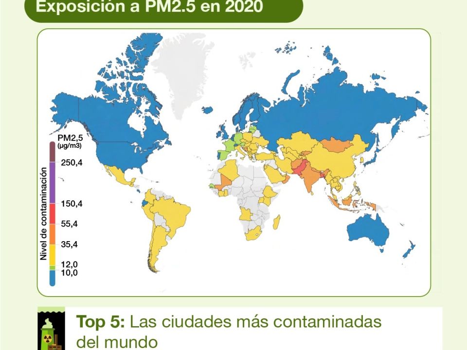 Infografía Aire contaminado