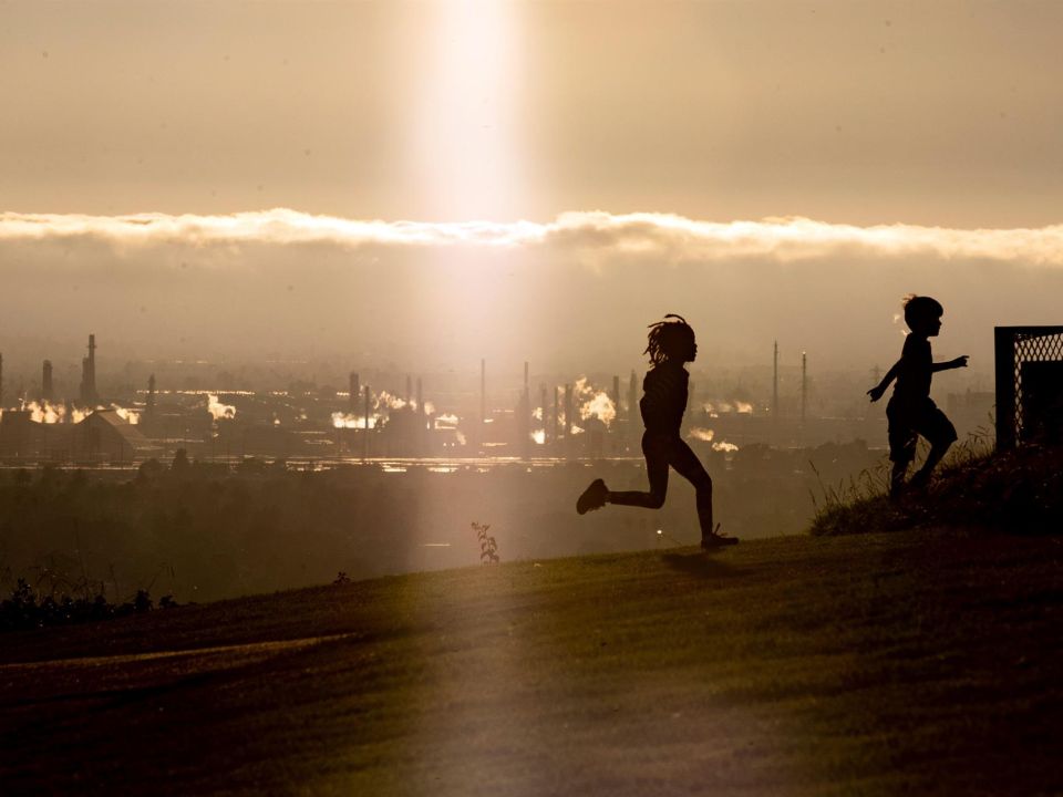 Contaminación del aire y niños