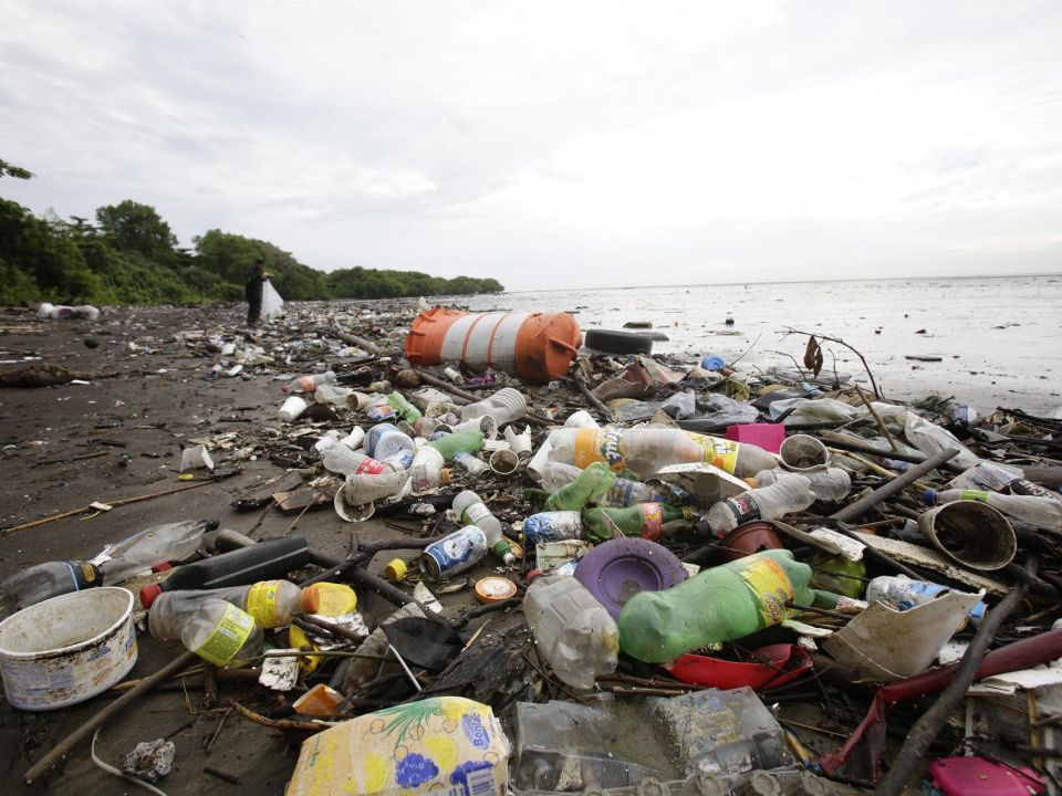 Basura en el mar