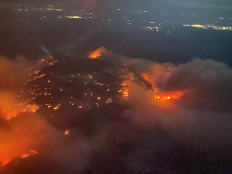 Incendio en EUA