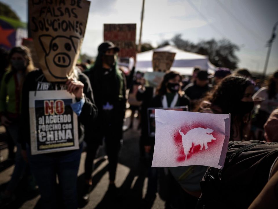 Manifestación en Argentina