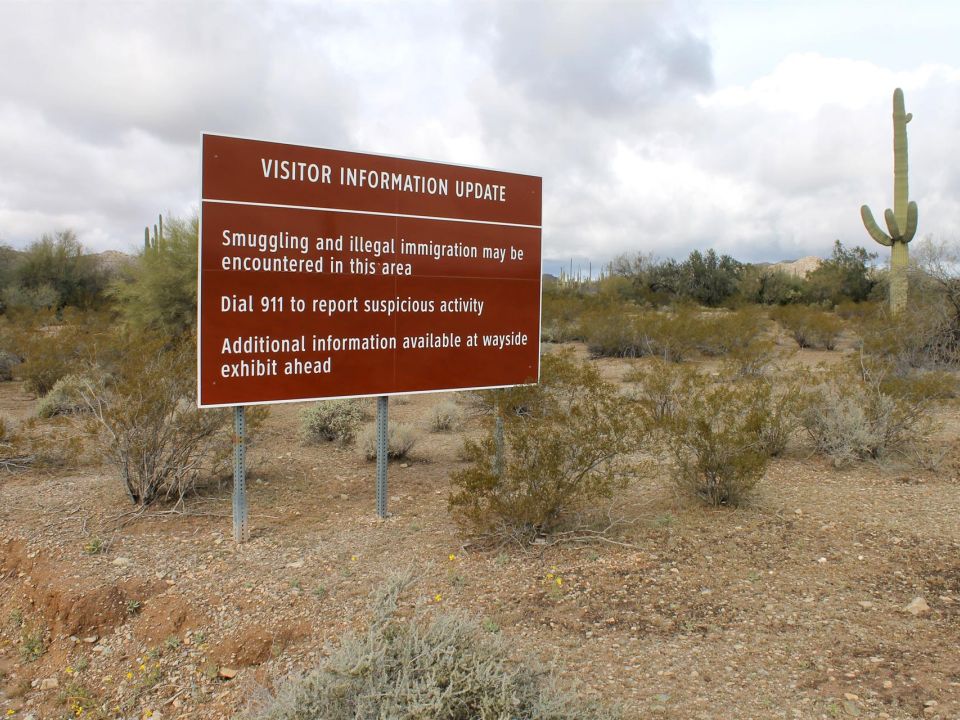 frontera de Arizona con México 