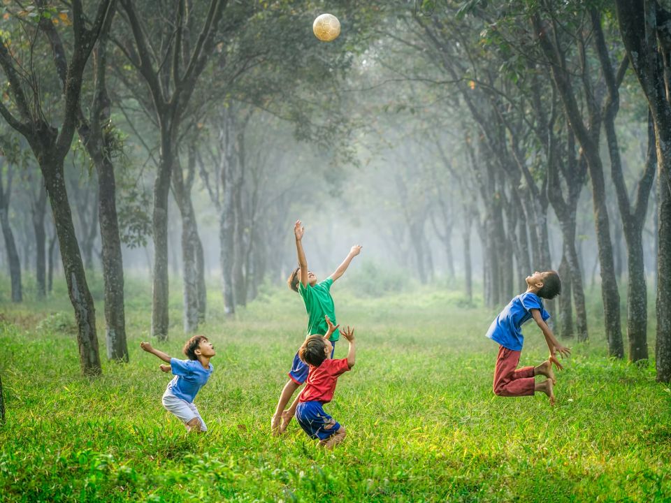 Espacios verdes y niños