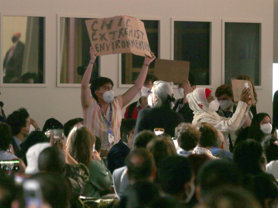 Manifestación en Milán