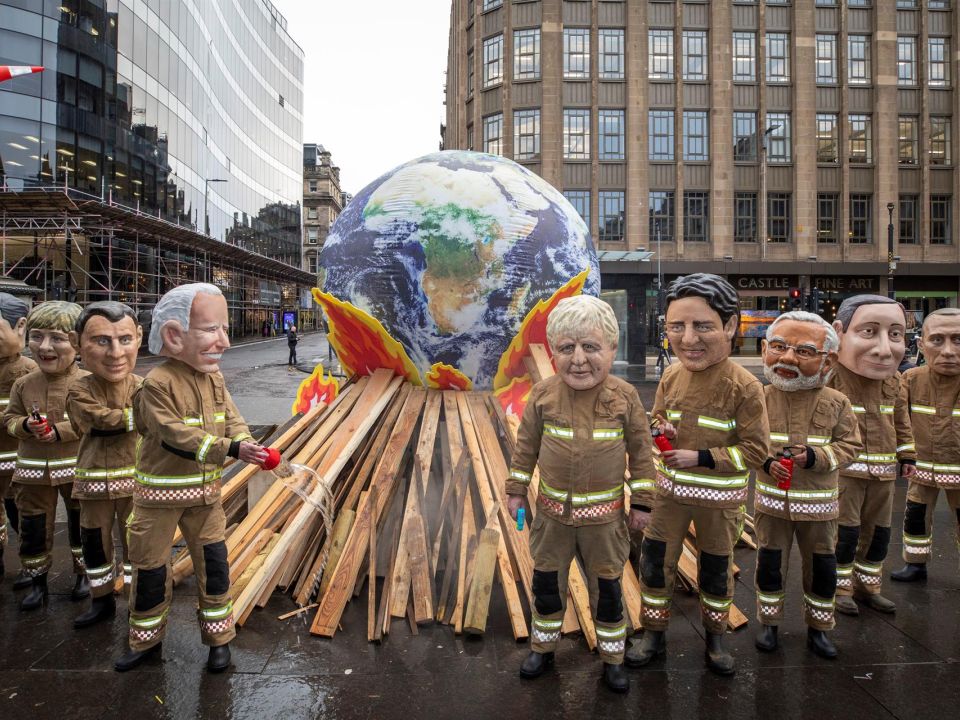 Manifestación en la COP26