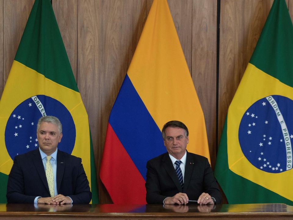 Iván Duque  y Jair Bolsonaro
