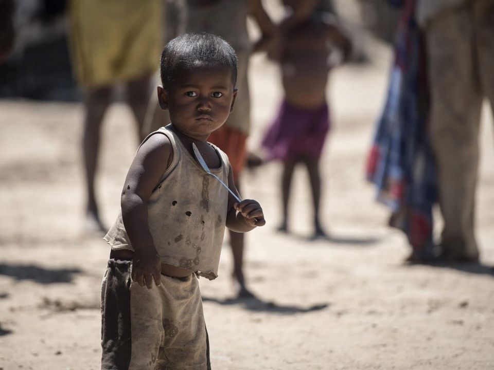 Niño en Madagascar