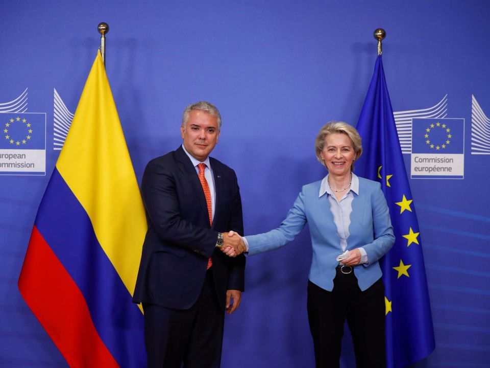 Ivan Duque y Ursula von der Leyen