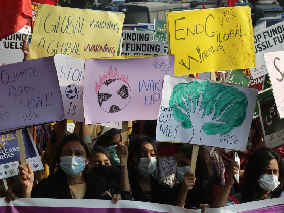 Manifestación contra el cambio climático