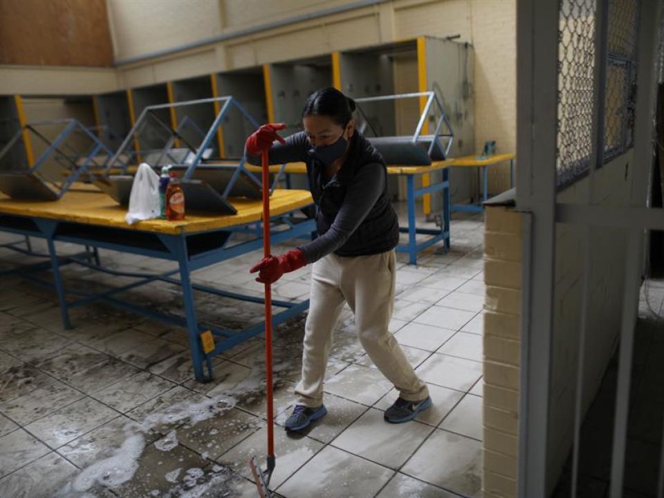 Trabajadora de limpieza