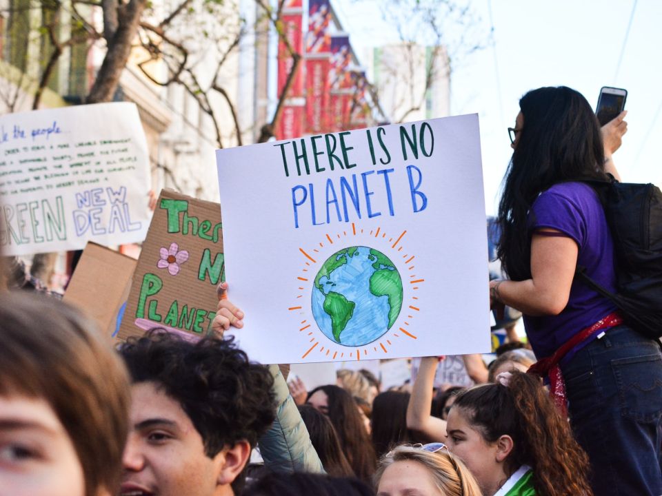 Manifestante climático