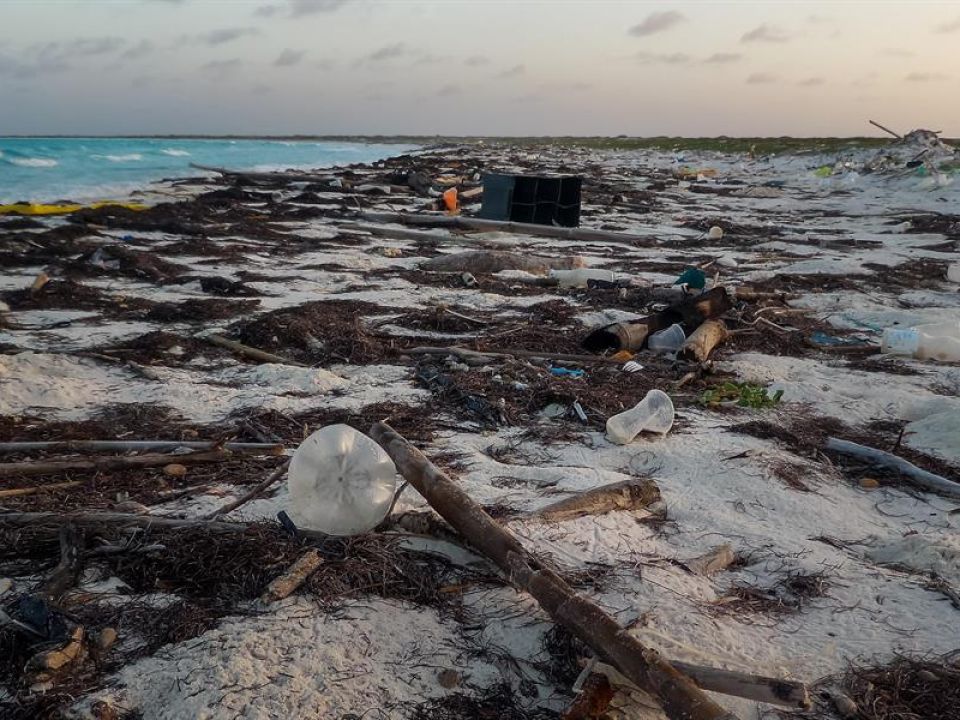 Basura en la playa