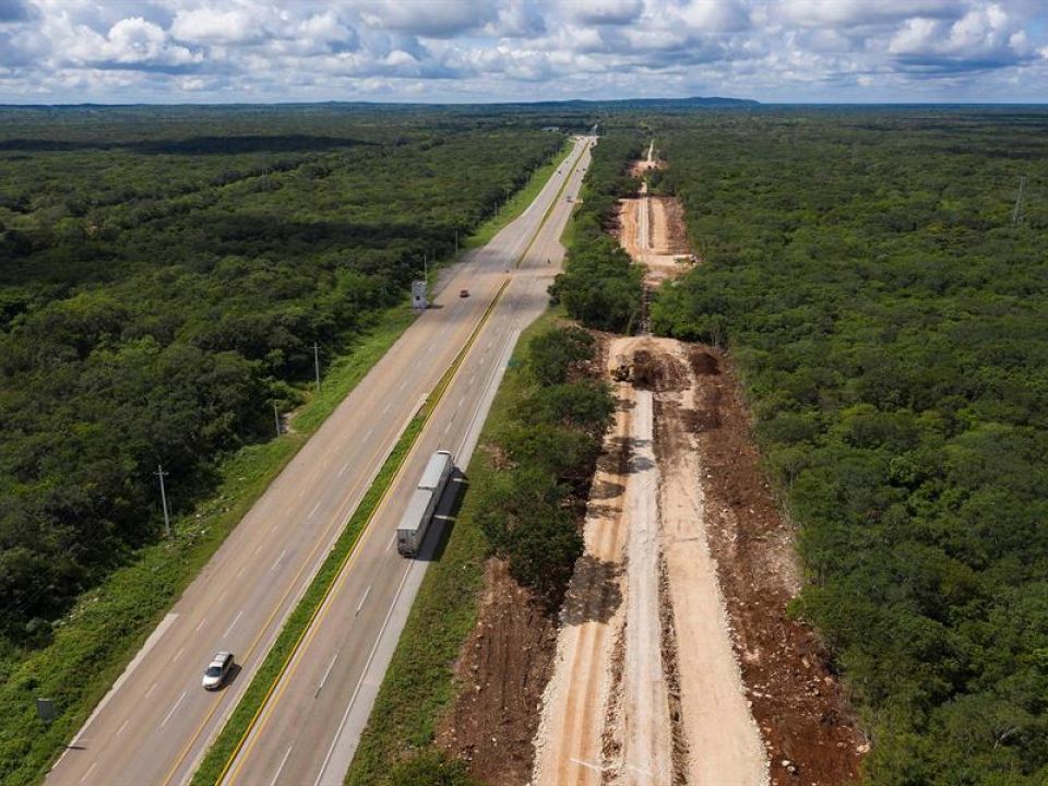 Construcción del Tren Maya