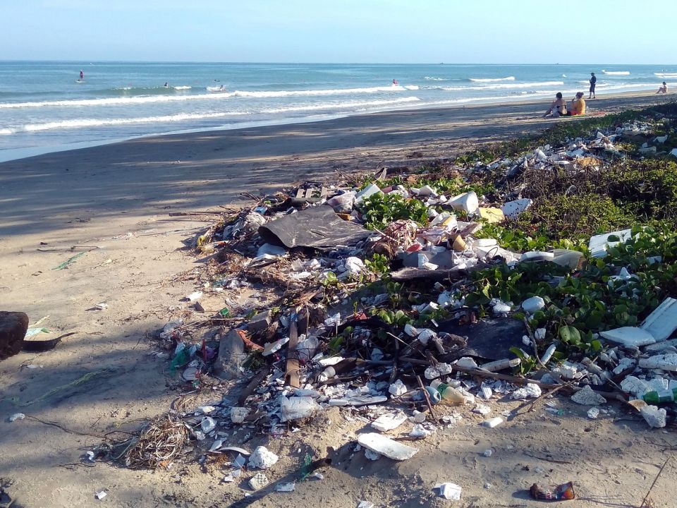 Basura en la playa