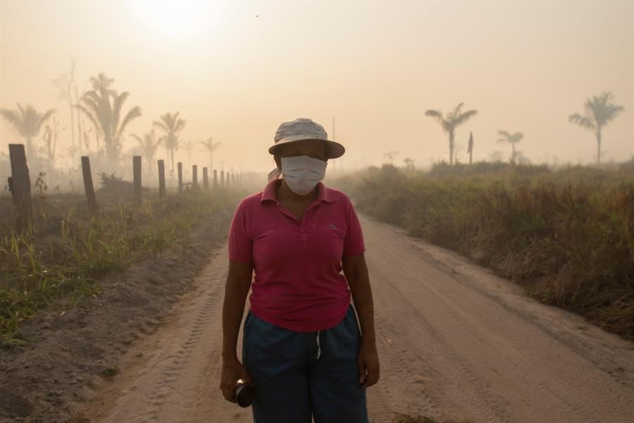 Humo en la Amazonia