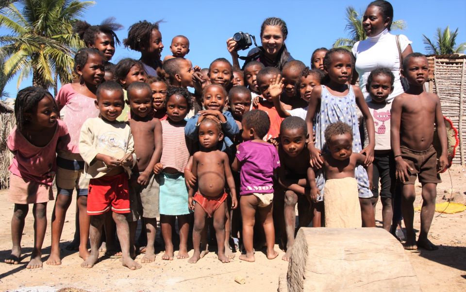 Un grupo de niños en Madagascar