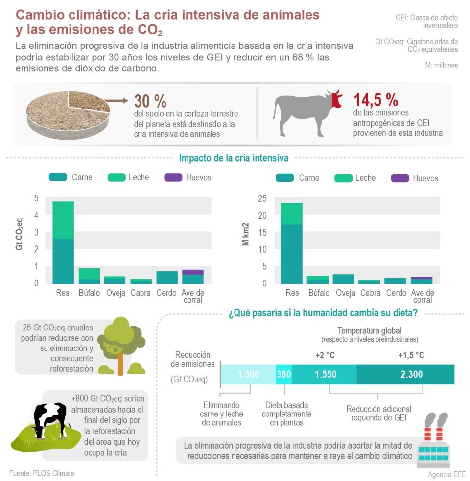 Infografía Emisiones de ganadería