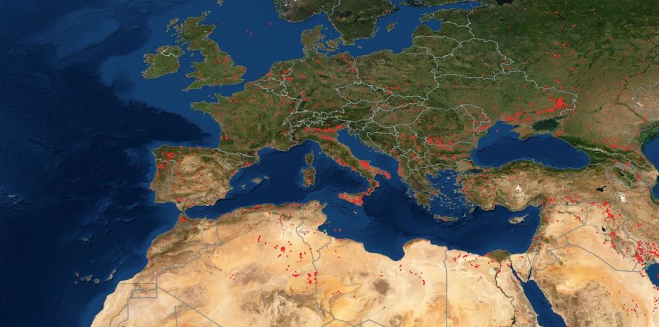 Incendios en Europa